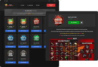 Warbandits' custom Tebex webstore