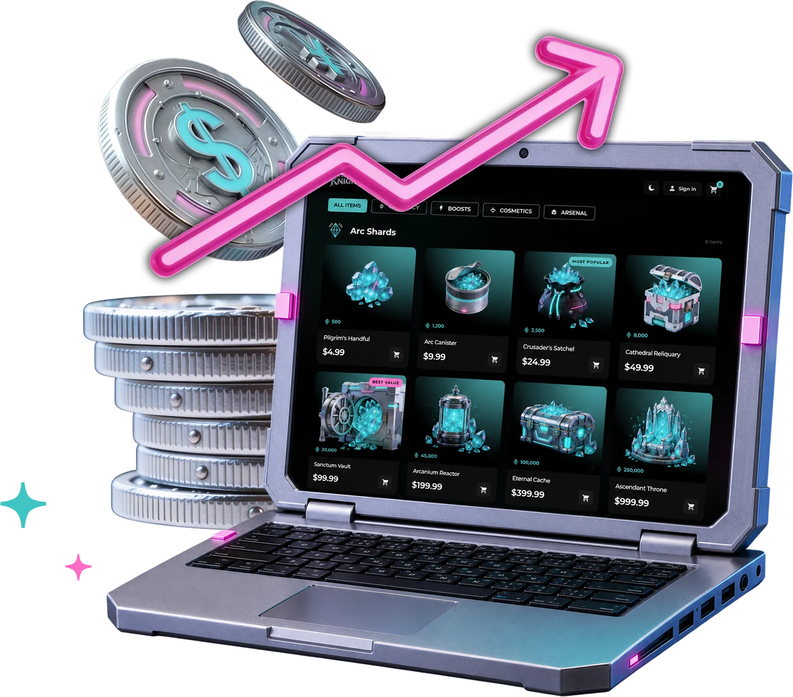 Creator codes monetization illustration
