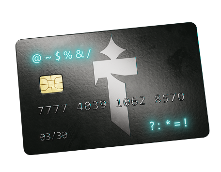 Tebex branded payment card